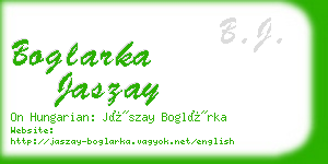 boglarka jaszay business card